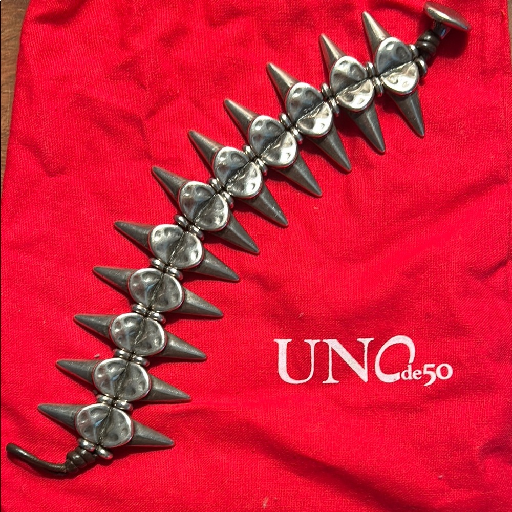 Edgy, Silver Bracelet